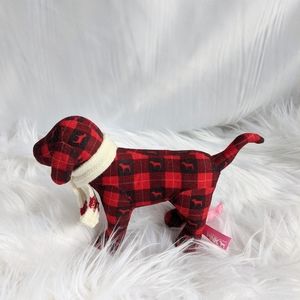 Victoria's Secret Pink Plaid Dog W/ Scarf